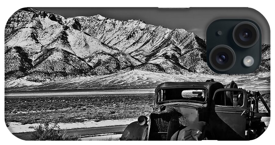 Black And White iPhone Case featuring the photograph Old Truck by Robert Bales