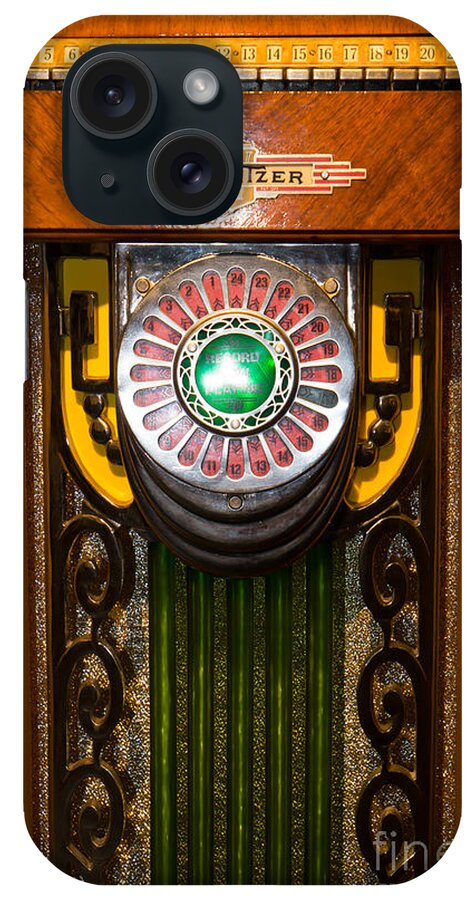 Jukebox iPhone Case featuring the photograph Old Vintage Wurlitzer Jukebox DSC2806 by Wingsdomain Art and Photography