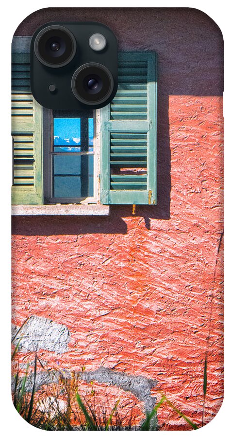 Architecture iPhone Case featuring the photograph Old window with reflection by Silvia Ganora
