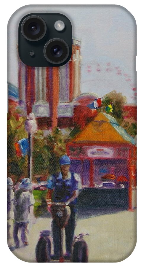 Chicago iPhone Case featuring the painting On Patrol by Will Germino