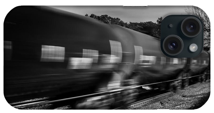 Train iPhone Case featuring the photograph On Time by Jon Exley