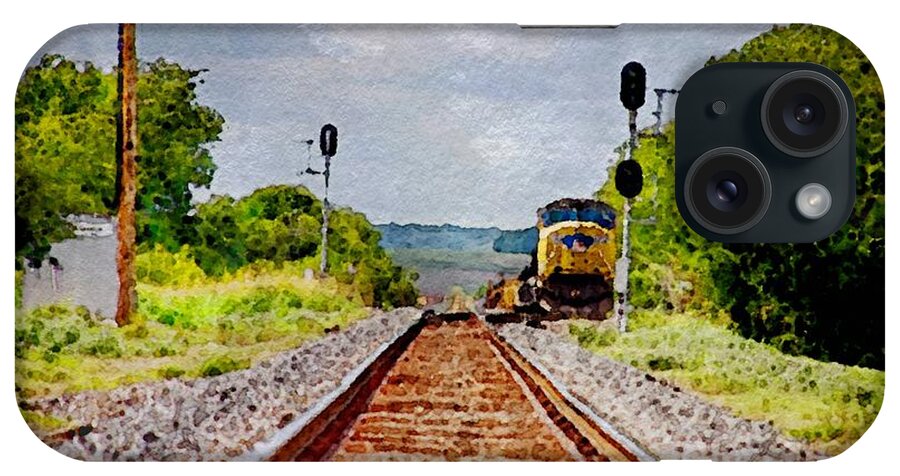 Train iPhone Case featuring the photograph On Time WC by Ken Williams