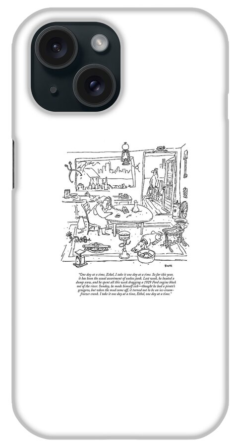 One Day At A Time iPhone Case