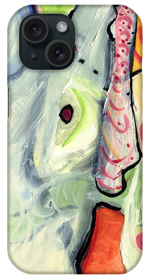 Abstract Art iPhone Case featuring the painting One In A Million by Stephen Lucas