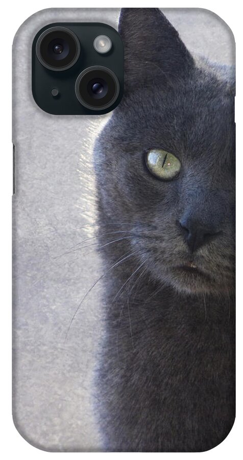 Russian iPhone Case featuring the photograph One Of Those Mysterious Blue Days by Kathy Clark