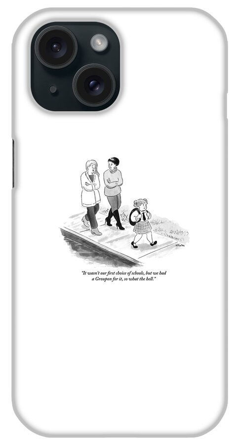 One Woman To Another As They Walk Down The Street iPhone Case