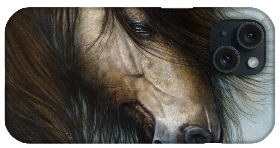 Horse iPhone Case featuring the painting Only the Strong Survive I by Wayne Pruse