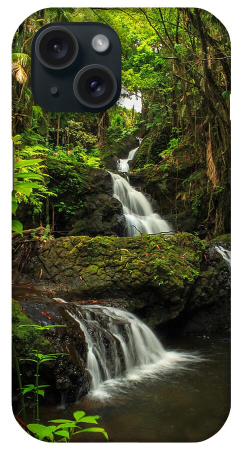 Waterfall iPhone Case featuring the photograph Onomea Falls by James Eddy