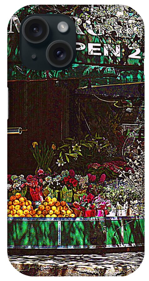 Fruitstand iPhone Case featuring the photograph Open 24 Hours by Miriam Danar