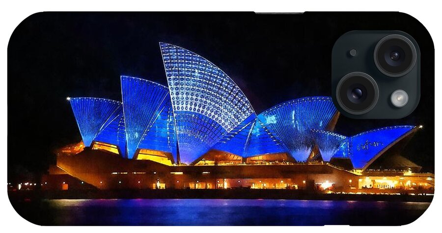 Sydney iPhone Case featuring the painting Opera House Sydney Australia by Fine Art