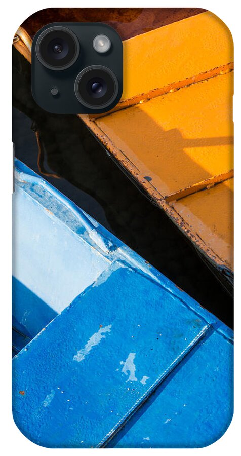 Boat iPhone Case featuring the photograph Orange and Blue by Davorin Mance