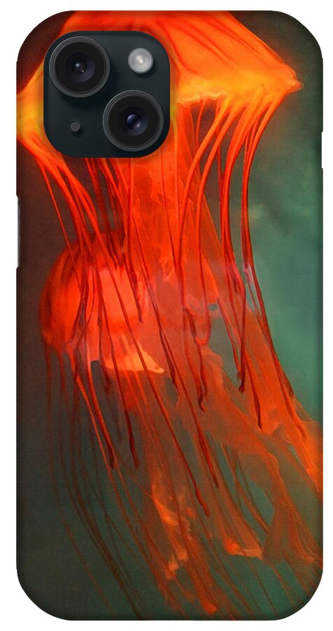 Orange Jellies iPhone Case featuring the painting Orange Jellies by Ellen Henneke