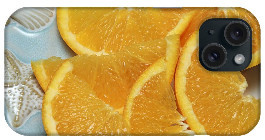 Andee Design Orange iPhone Case featuring the photograph Orange Slices 2 by Andee Design