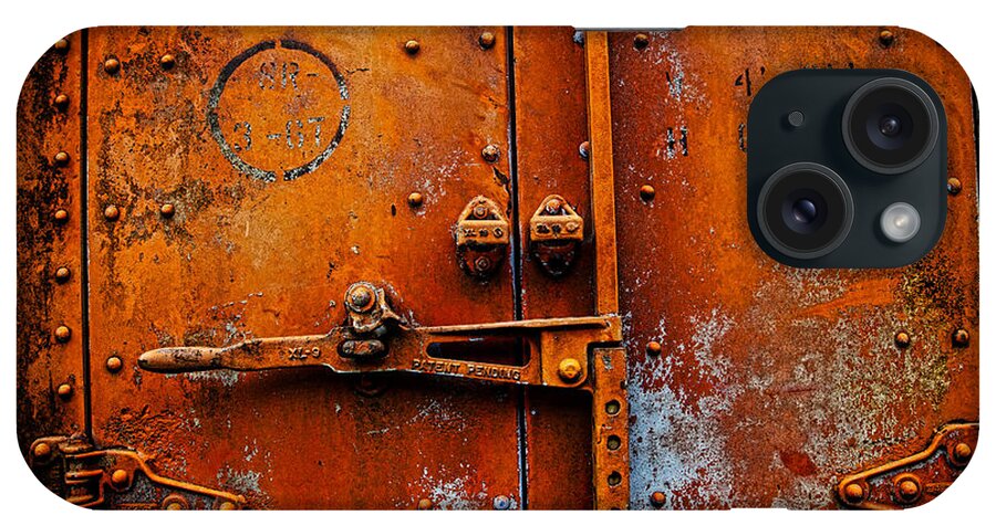 Train iPhone Case featuring the photograph Orange You Rusty by Toni Hopper