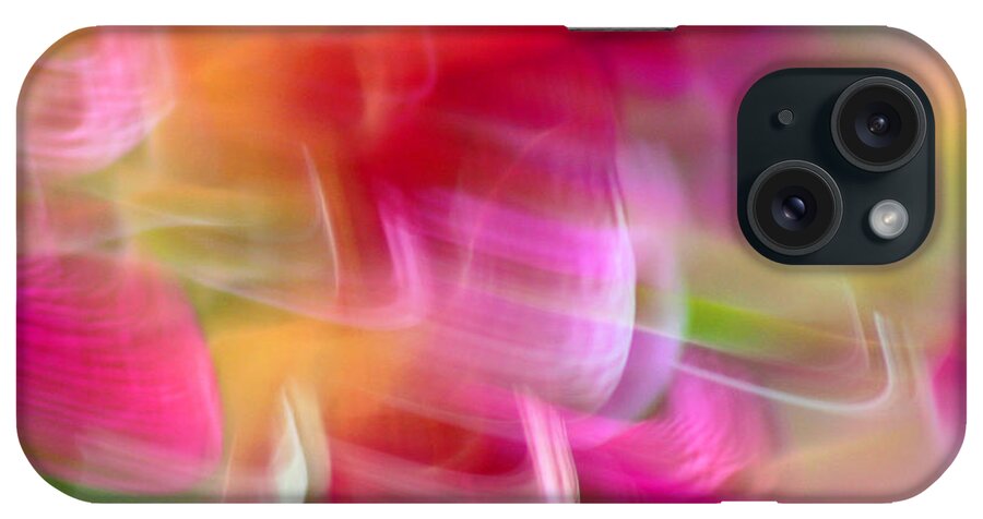 Abstract iPhone Case featuring the photograph Orchid Abstract Square by Karen Adams