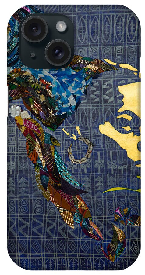Profile iPhone Case featuring the tapestry - textile Ori Dreams of Home by Apanaki Temitayo M