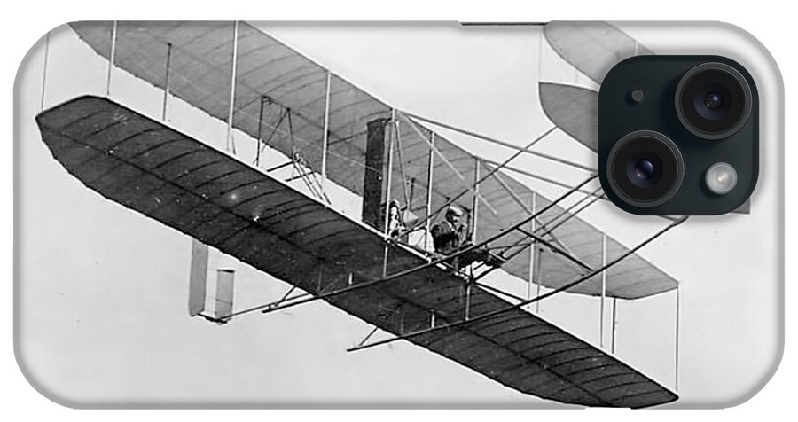 Historical iPhone Case featuring the photograph Orville Wright In Wright Flyer 1908 by Photo Researchers