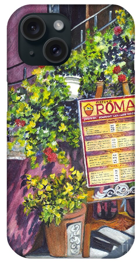 Tavern iPhone Case featuring the painting Osteria Roma by Carol Wisniewski