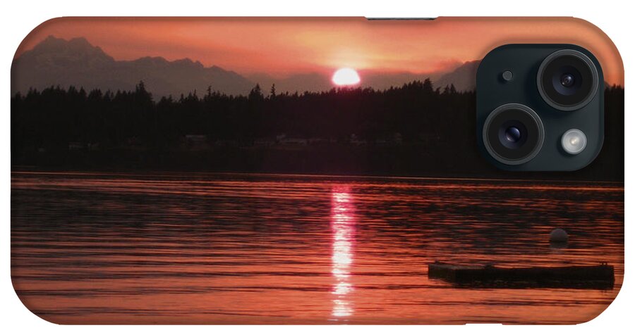 Peachy iPhone Case featuring the photograph Our Beach At Sunset by Kym Backland