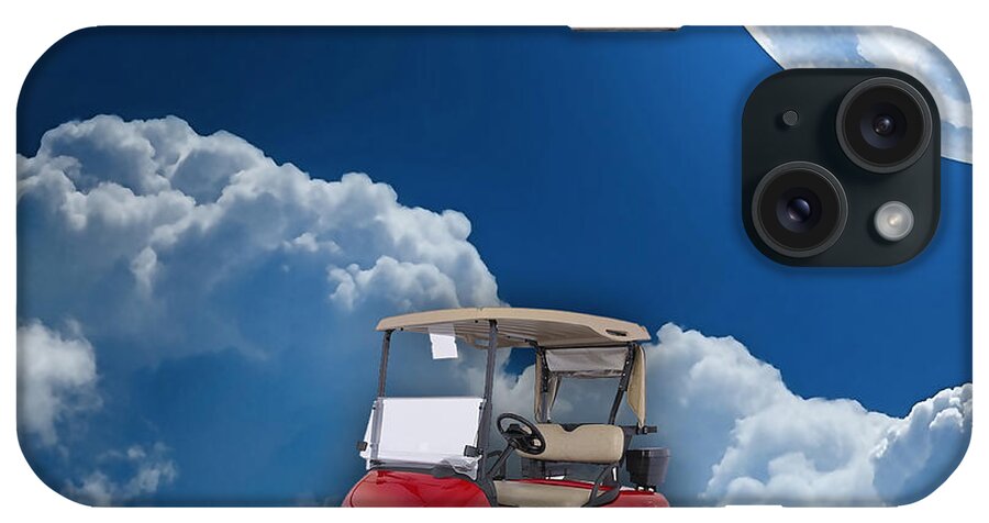 Golf iPhone Case featuring the mixed media Outdoor Golfing by Marvin Blaine