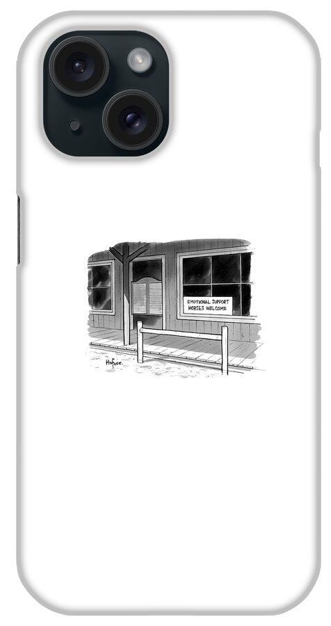 Outside Of A Western Bar iPhone Case