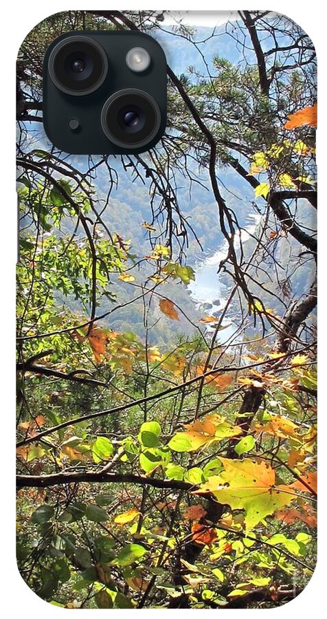 New River Gorge iPhone Case featuring the photograph Overlooking the Gorge by Sandy McIntire