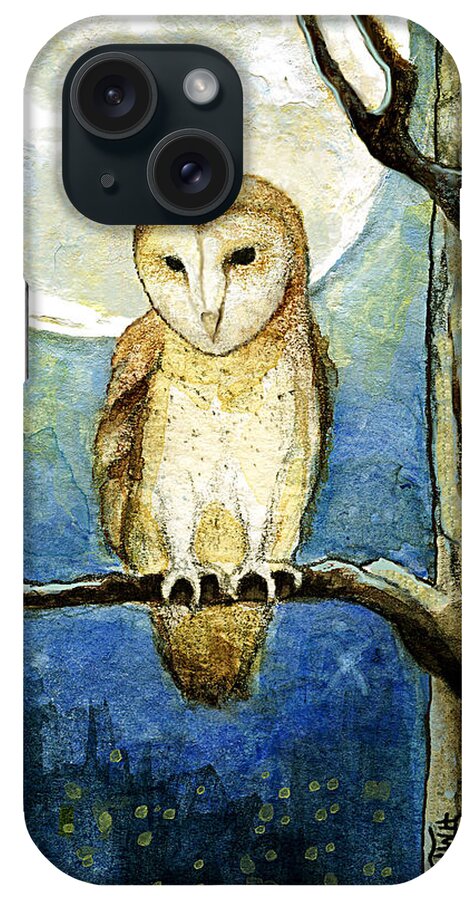 Owls iPhone Case featuring the painting Owl Moon by Terry Webb Harshman