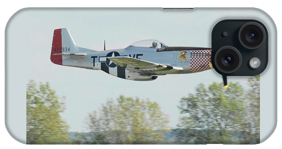 P-51 Mustang iPhone Case featuring the photograph P-51D Mustang Shangrila by Alan Toepfer