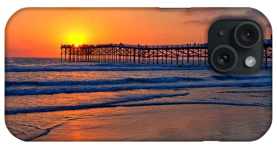 Architecture iPhone Case featuring the photograph Pacific Beach Pier - EX Lrg - Widescreen by Peter Tellone
