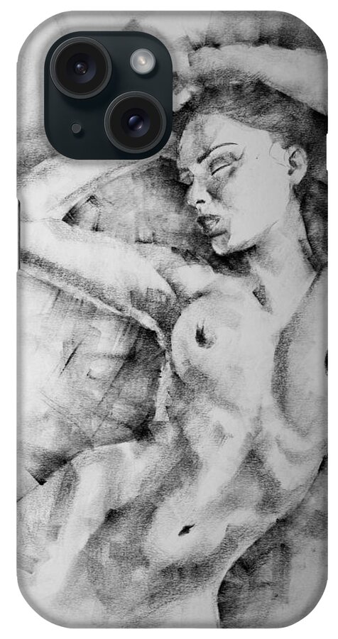 Erotic iPhone Case featuring the drawing Page 31 by Dimitar Hristov
