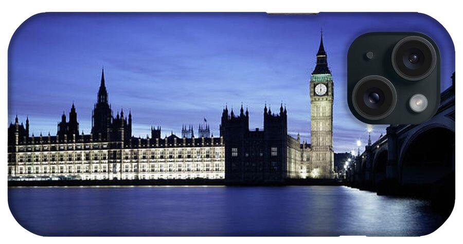 Clock Tower iPhone Case featuring the photograph Palace Of Westminster by Adam Gault