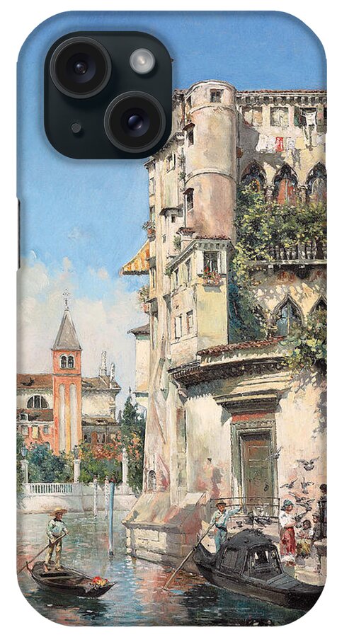 Palazzo Contarini iPhone Case featuring the painting Palazzo Contarini by Jose Gallegos Arnosa