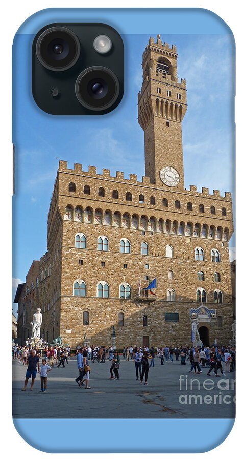 Paazzo Vecchio iPhone Case featuring the photograph Palazzo Vecchio - Florence by Phil Banks