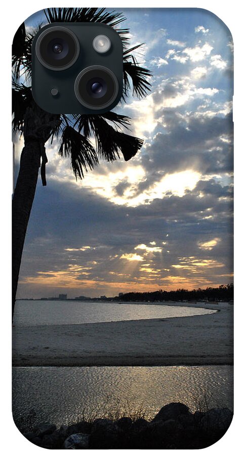 Beach iPhone Case featuring the photograph Palm and Sky by George Taylor