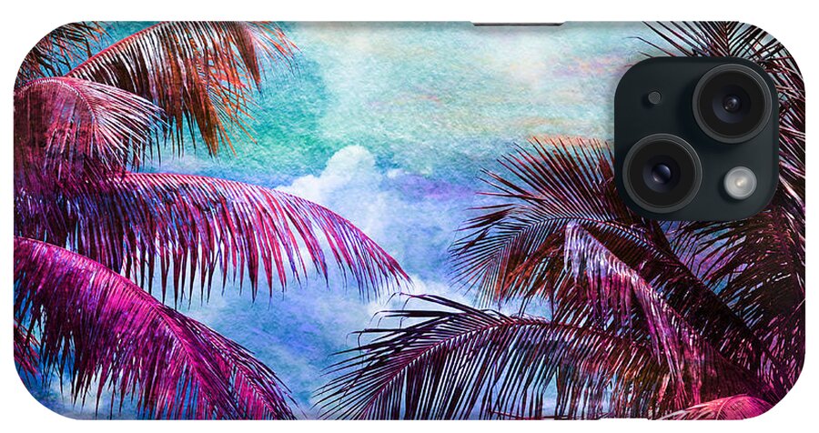 Palm Trees iPhone Case featuring the photograph Palmscape Paradise by Laura Fasulo