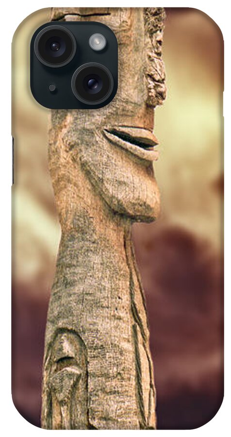 Tiki iPhone Case featuring the photograph Palm Springs Tiki by Matthew Bamberg