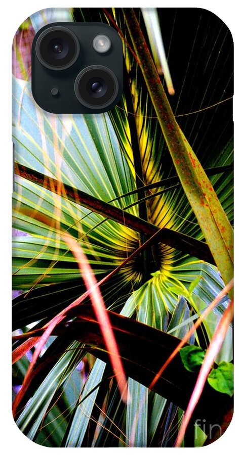Nature iPhone Case featuring the photograph Palm Through The Fronds by Tamara Michael