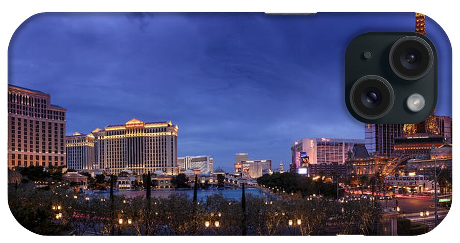 Las Vegas iPhone Case featuring the photograph Panorama of Las Vegas by Silvio Ligutti