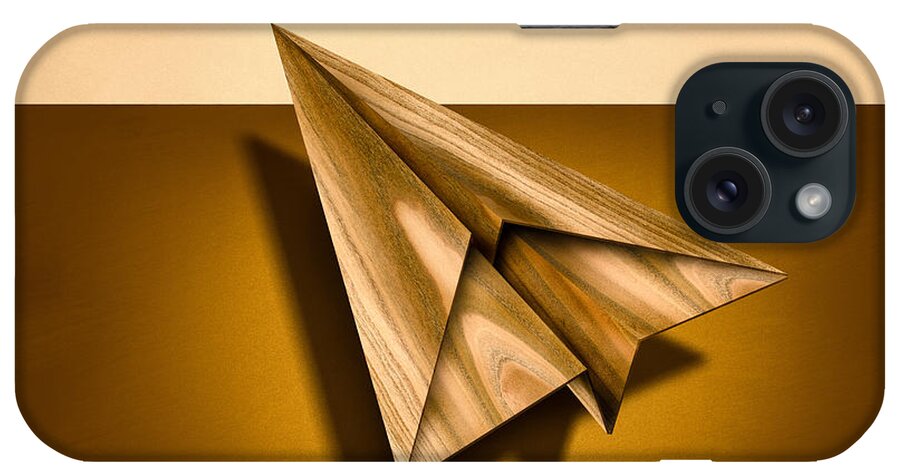 Aircraft iPhone Case featuring the photograph Paper Airplanes of Wood 1 by YoPedro