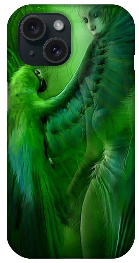 Fantasy Art iPhone Case featuring the mixed media Paradise by Carol Cavalaris
