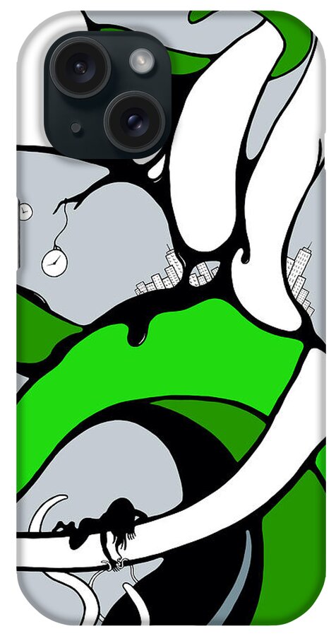 Vines iPhone Case featuring the digital art From the Garden by Craig Tilley