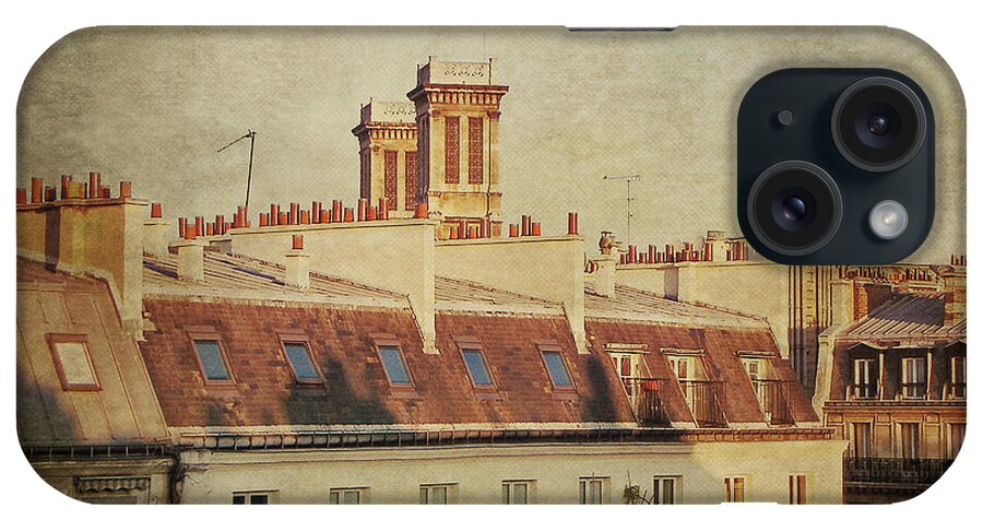 Photography iPhone Case featuring the photograph Paris rooftops by Ivy Ho