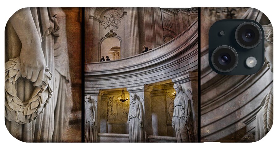 Evie iPhone Case featuring the photograph Paris Triptych at Napoleons Tomb by Evie Carrier