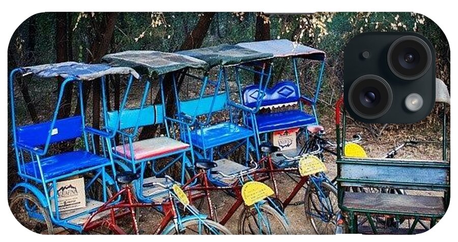 Bharatpur iPhone Case featuring the photograph Parked Rickshaw by Hitendra SINKAR