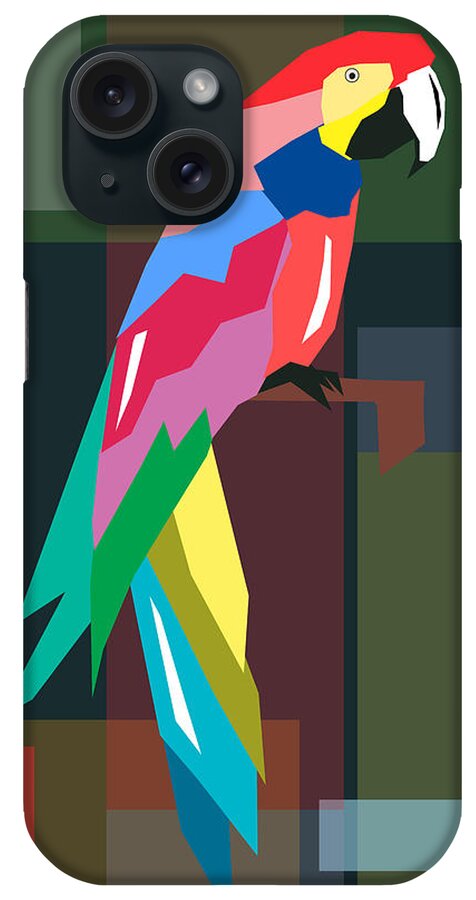 Parrot iPhone Case featuring the digital art Parrot by Mark Ashkenazi