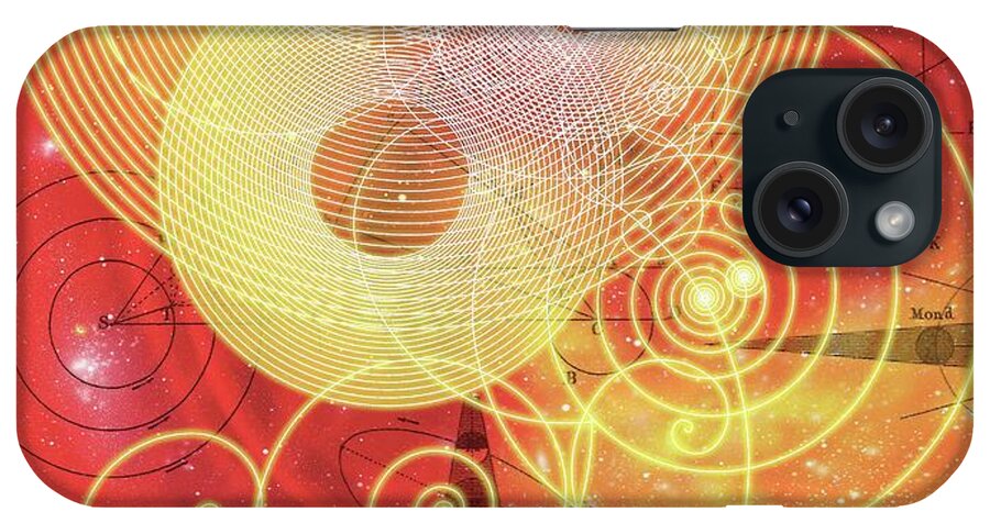 Bubble Chamber iPhone Case featuring the photograph Particle Tracks And Cosmology by Mehau Kulyk/science Photo Library