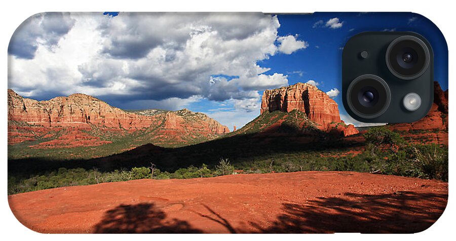 Landscape iPhone Case featuring the photograph Partly Cloudy with a chance of Scenery by Gary Kaylor