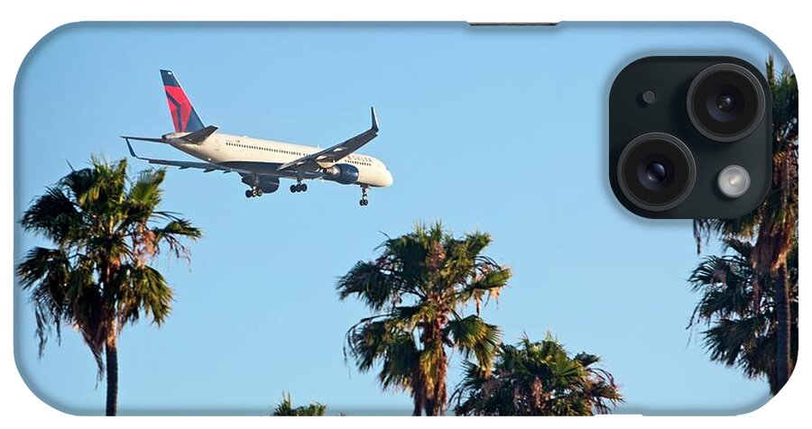 Aircraft iPhone Case featuring the photograph Passenger Jet Airliner Landing by Jim West