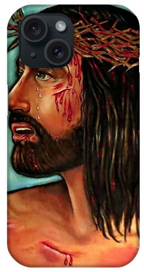 Christ iPhone Case featuring the painting Passion of Christ by Carmen Cordova