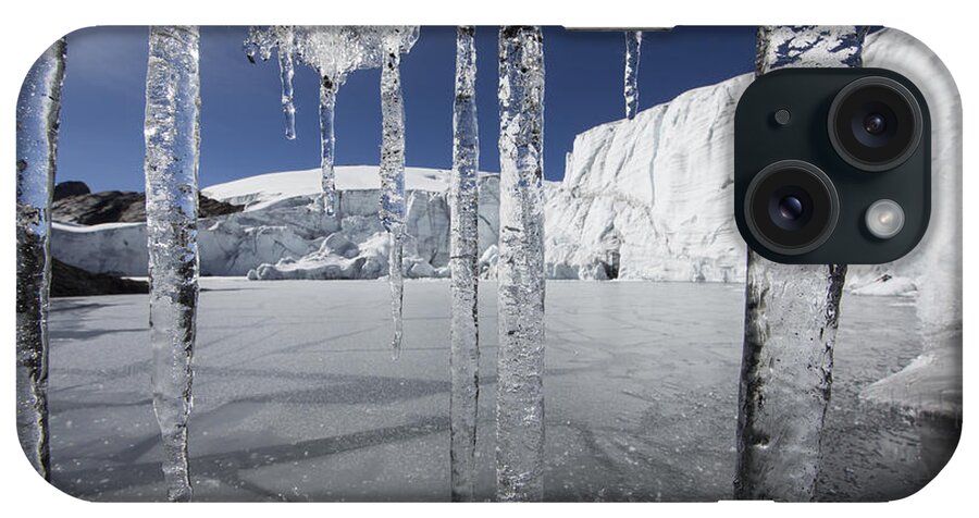 Cyril Ruoso iPhone Case featuring the photograph Pastoruri Glacier Icicles Cordillera by Cyril Ruoso